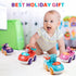 4 Pack Animal Cartoon Push Cars, Educational Toys for 1+ Year Old Girl Birthday Gift, Baby Toys