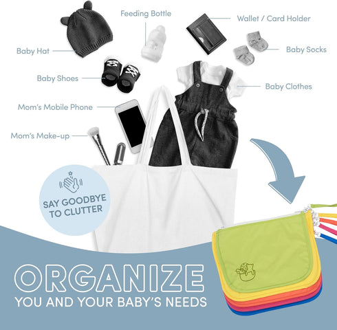 Mother Load Durable Nylon Diaper Bag Organizer Pouches by