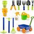 Set, Set 15 1-3, Set Dimple Garden Wagon & Tools Toy Kids Gardening - Pcs Outdoor Toys for Toddlers Sand Toys - Sturdy