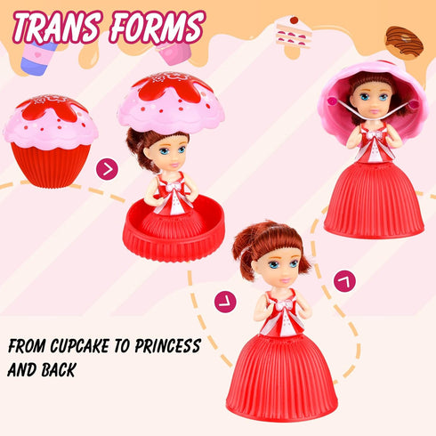 Beautiful Cake Doll Toy Surprise Cupcake Princess Doll Toys for Kids – 6PCS Scented Funny Game Gift