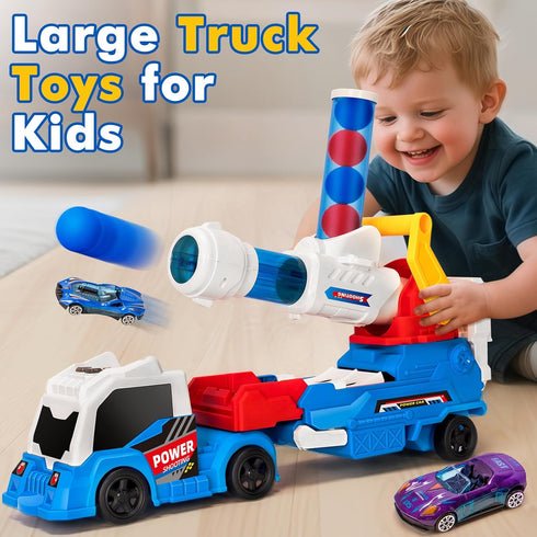 3, 4, 5, 6, 7, 8 28" 4 10 BainGesk Semi Truck Toys Car for Years Old Boys Girls, Ejection and Shooting Truck with Light