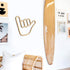 Shaka Wooden Wall Sign Hang Loose Sign Hawaii Aloha Surfer Hand Sign Surf Wall Decor for Home Living Room Kitchen