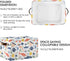 CWUPZAY 1 Pack Salmon Tuna Sardine Storage Basket Canvas Fabric Collapsible Storage Bins Box Organizer Waterproof