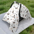 DOMIKING White Dachshund Dog Pattern Baby Car Seat Cover Breathable Infant Car Seat Cover for Babies Lightweight