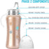 Ultimate Stainless Steel Sippy Cup, 9oz Insulated Sippy Cup for Toddlers - Rose Gold