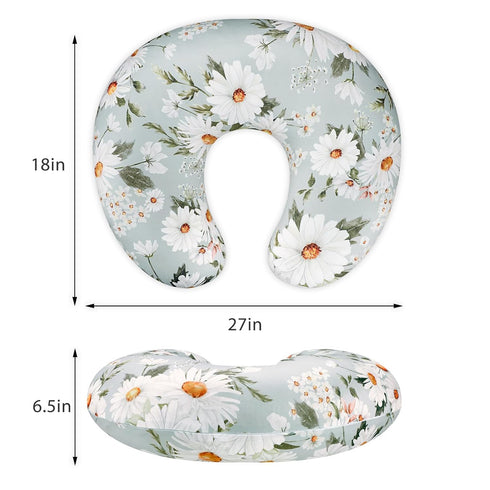 Pea Pod Nursing Pillow Cover Breastfeeding Pillow Slipcover for Moms Soft Breathable, Newborn Infant Feeding Pillow