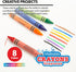 8 Set, 3+, 1-Pack BAZIC Color Washable Premium Jumbo Crayons, Coloring School Art Creative Gift for Kids Age