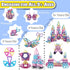 ASOK 133pcs 3D 3 4 5 6 7 8 9 133pcs Magnetic Blocks Magnetic Tiles Castle Educational Learning and Development Toys