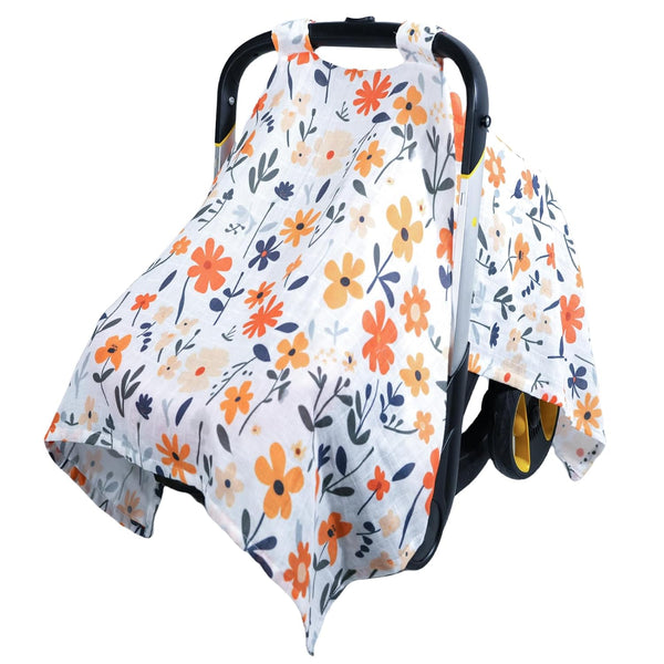 80S Muslin Car Seat Cover for Babies - Soft & Breathable Infant