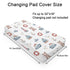 Cute Sailor Watercolor Bear Seagull Changing Pad Cover Nautical Life Ship Anchor Lighthouse Diaper Changing Pad Sheets for Boy Girl Soft Stretch Fitted Baby Change Table Pad Covers Mats 32''x16''