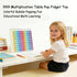 MEIBK 9x9 Rainbow Multiplication Table Game Learning Board, Educational mathSTEM Sensory Math Toy, Classroom