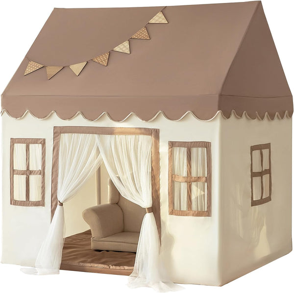 Kids Play Tent with Padded Mat, Large Playhouse for Kids Play House