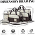 Ckuakiwu 5Pcs Diaper Bag, Diaper Bag, Large Capacity Waterproof Baby Travel with Changing Pad & Side Pockets