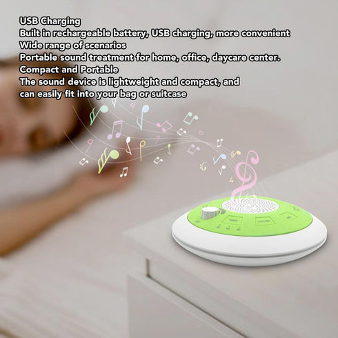 KIMISS 8 Portable Baby Sound USB Rechargeable White Noise Sound for Sleep Assistance - Features Relaxing Sounds