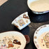 ESTINTENG -8 inch Cute cartoon bear ceramic bowl home high grid dish hand-held bathtub bowl