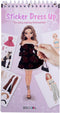 Sticker Dress Up Activity Book for Kids, Learn Fashion Design with Stickers and Guides, Gift for Girls