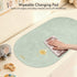 27.5" 15.7" Portable Changing Pad - Baby Changing Mat, Waterproof Diaper Changing Pads, Wipeable Foldable Vegan Leather