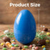 AquaHood 7 Inch 12 Pack Easter Eggs Decorations Plastic Large: Jumbo Fillable Colorful Bright Easter Egg Hunt Empty