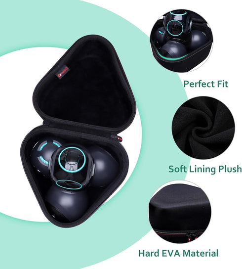 XANAD Protective Hard Case for Dash & Cue Coding Robots - Travel Bag in Black