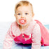 60 Pieces Pacifier Clips Holders Plastic Suspender Clips for Pacifiers, DIY Teething Toys, Baby Blankets, Bib, 12 Colors