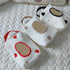 PMFACE Baby Wipe Dispenser,Embroidery Babies Wipe Holder,Travel Wipe Case,Refillable Cotton Linen Wet Wipe Carrying