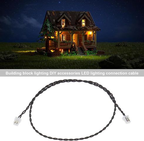 The Lord of the Tools 3Pcs Connection Cables Compatible with Lego Or All Other Building Blocks Power Functions Extension Wire Power Connective Cord 30cm/ 11.8inch