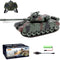 Glorryearst RC Tank 1:28 Scale 9 Channel Remote Control Toy with Realistic Sounds