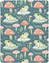 CHSIN 21216810 Fitted Crib Sheets Cute Frogs Mushroom Baby Crib Sheets for Boy & Girl Toddler Mattress Sheets