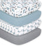 The Peanutshell 4-Pack Fitted Crib Sheet Set - Super Soft & Breathable