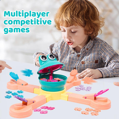 Classic Feed Frog Board Game - Multiplayer Athletic Game for Family and Friends, Fun Reaction Game