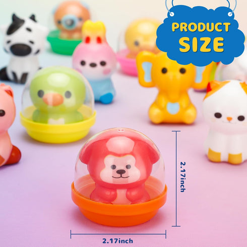 30 Packs Party Favors, Slow Rising Animals with Cupsules,Goodie Bag Stuffers,Birthday Gifts,Treasure Box Toys, Kids