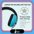 Baby Headphones for Noise Protection, Blue Over-Ear Earmuffs for Infants 0-24 Months