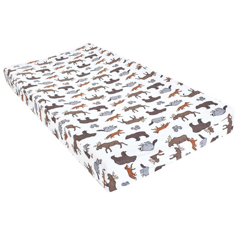 Hudson Baby Unisex Baby Changing Pad Cover, Animal Adventure, One Size