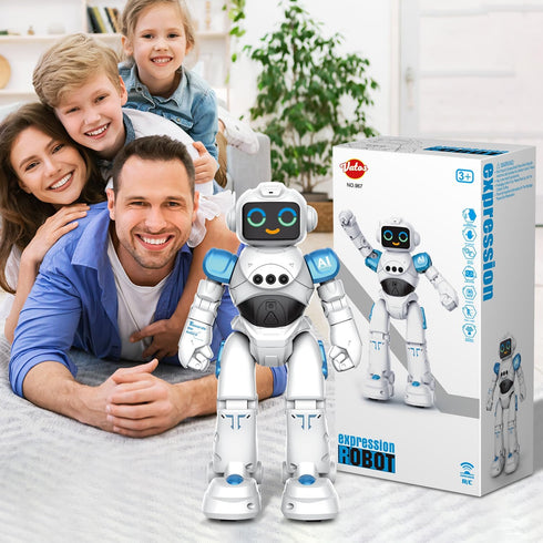 Programmable 3 4 5 6 7 8 VATOS Robot Toys for Kids - Smart Talking Voice Remote Control Robot, Gesture Sensing Emo