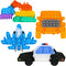 4 Pack Push Pop Bubble Sensory Fidget Toys, Rainbow Simple Fidget Toy Pack Silicone Squeeze Toy for Stress Relief