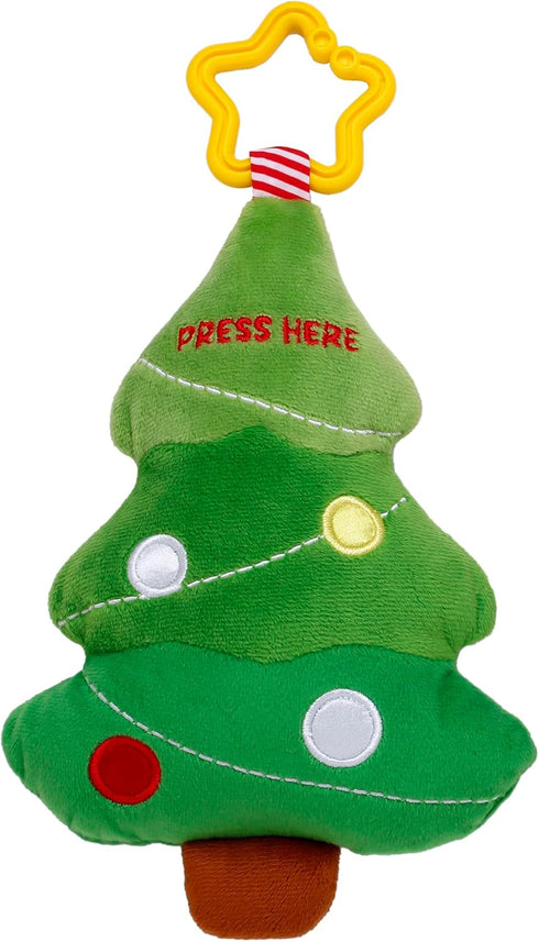 8 inch Baby Starters Magic Years Musical Light Up Plush Toy with Travel Hook, Christmas Tree, Green