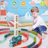 Set 3 4 5 6 7 8 Domino Train Toy for Kids, Automatic Dominoes Blocks Building and Stacking Toys Creative Kids Games