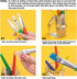 Paint Brushes for Kids, 10 Pcs Big Washable Chubby Toddler Paint Brushes, Easy to Clean & Grip for Acrylic Paint