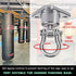 Stainless Steel Hanger with Smooth Swing Bearings - Heavy Duty 180°+360° Swivel Hook, 1500 lb Capacity for Hammock Chair
