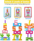 20PCS 1-10 Counting 10, 3-8 Gdaytao Wooden Number Building Blocks - Montessori Math Stacking Number Blocks Toys