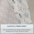 2 Pack Pobibaby - Premium Changing Pad Cover - Ultra-Soft Jersey Knit, Stylish Floral Pattern, Safe and Snug for Baby