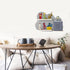 Magnetic Wall Shelf for toniebox - Space for 14 Figures, Wooden Design, Gray