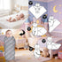 TaiJshaNc Set Personalized Baby Blanket Girl Boy Custom Name Swaddle Newborns Hat Customized Gifts Toddler Infant