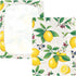 CZXW 52" 28" Vibrant Lemon Crib Sheets Fitted x Natural Cotton Soft & Breathable for Baby Crib Mattress