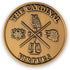 STOIC STORE UK Double Sided 38mm Cardinal Virtues Coin - Daily Inspirational Stoic Challenge Gifts, Novelty Coins