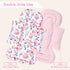 3 Set, 3 1 SWESEN Infant Car Seat Insert with Strap Covers Car Seat Head Support Baby for Girls, Soft in Baby Car Seat