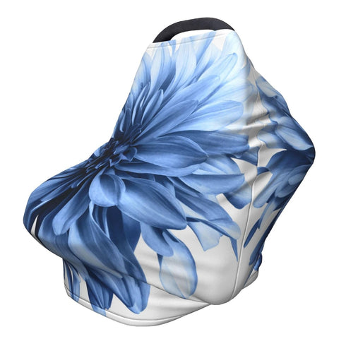 Schgap Blue Flower Car Seat Cover for Baby Nursing Cover Breastfeeding Baby Carrier