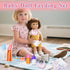 Kuihaazi 12PCS Set,Doll Baby Doll Accessories Pretend Play Feeding Toys,Baby Doll Feeding Include Disappearing Milk