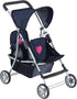 The New York Doll Collection First Twin Stroller - Cutest Heart Design