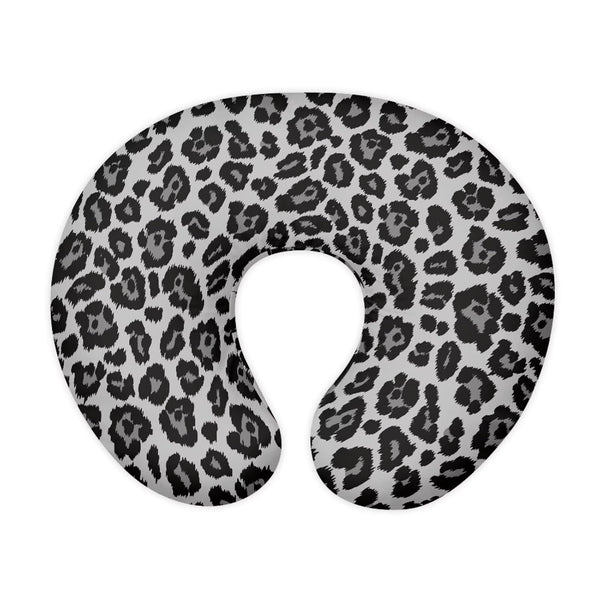 Suhoaziia Grey Leopard Print Newborn Nursing Pillow Case with Hidden Zipper Washable Skin-Friendly